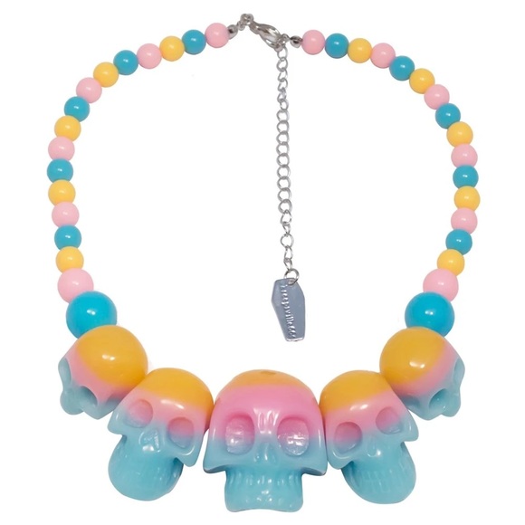Skull Collection Necklace Rainbow - Picture 3 of 4